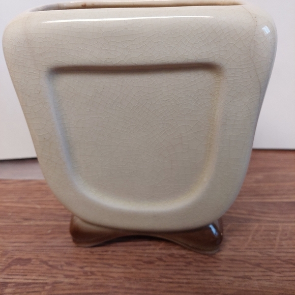 Vintage* 40s Royal Copley Embossed Deer & Fawn Vase/Planter - Picture 3 of 11